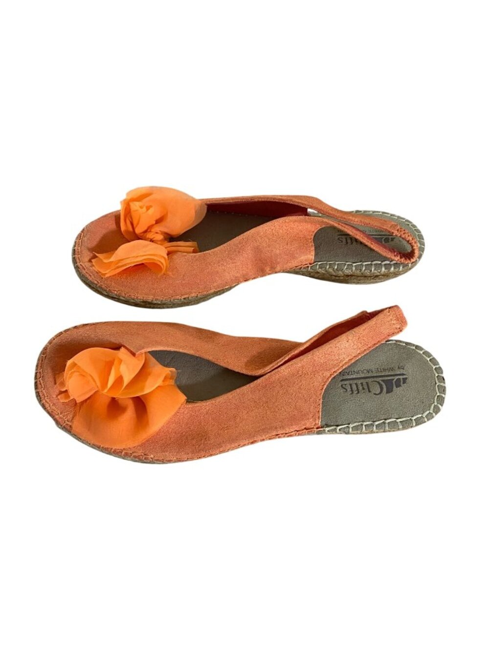 Cliffs By White Mountain Women's Orange Upcycled Slip On Sandals - 11/12